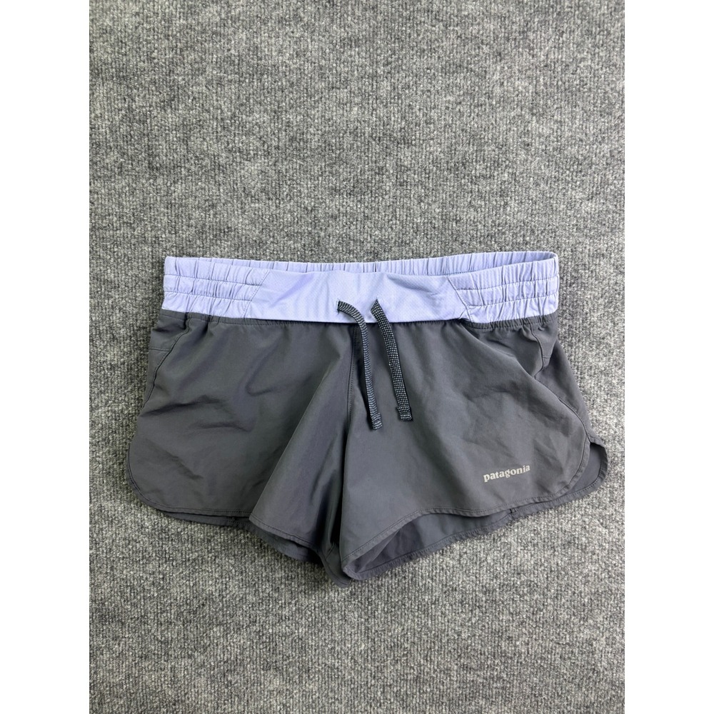 Patagonia Strider Pro Shorts Womens Small Grey Lavender Running Athletic 63010